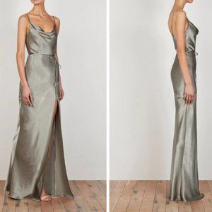 Shona Joy La Lune Bias Cowl Maxi Dress - Sage